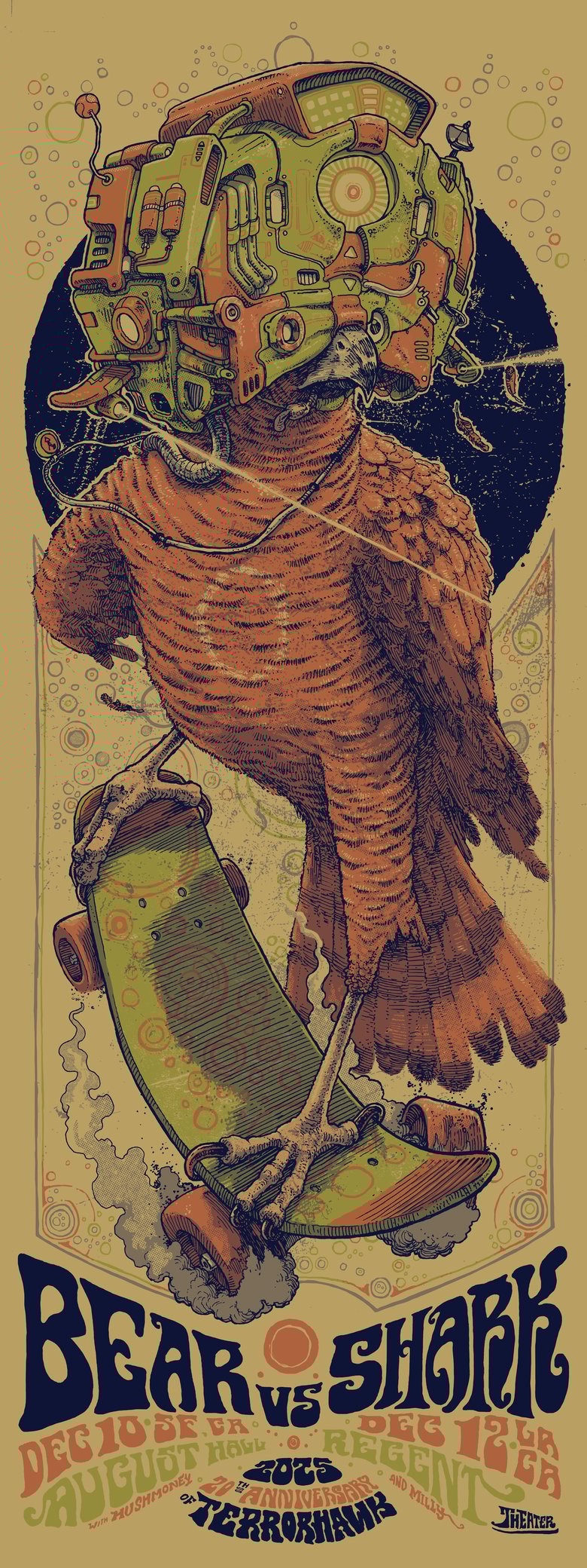 Image of Bear vs Shark - West Coast dates 2025 (Tan Paper)