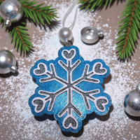 Image 4 of Winter Freshies|ChristmasScentedFreshener|Accessories|Heart-shaped Snowflake Freshie|Car|Gift|Custom