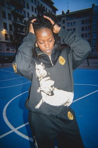 Image 4 of Sudadera zipper College Bully - Negra