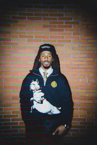 Image 3 of Sudadera zipper College Bully - Negra