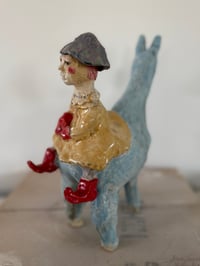 Image 3 of Clay: going to town on my llama