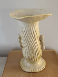 Image 2 of Clay: large cream vase 11"