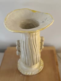 Image 4 of Clay: large cream vase 11"