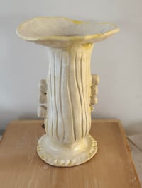Image 6 of Clay: large cream vase 11"