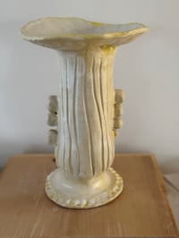 Image 8 of Clay: large cream vase 11"