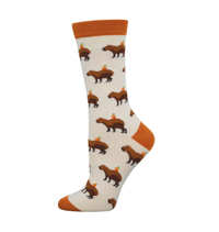 Image 1 of Capybara Bamboo Crew Socks