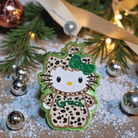 Image 5 of Winter Freshies|Christmas Scented Freshener|Accessories|Grinchy Hello Kitty Freshie|Car|Gift|Custom