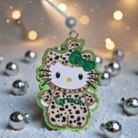 Image 6 of Winter Freshies|Christmas Scented Freshener|Accessories|Grinchy Hello Kitty Freshie|Car|Gift|Custom