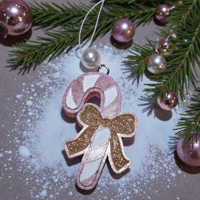 Image 2 of Winter Freshies|Christmas Scented Freshener|Accessories|Candy Cane with Bow Freshie|Car|Gift|Custom