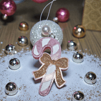 Image 3 of Winter Freshies|Christmas Scented Freshener|Accessories|Candy Cane with Bow Freshie|Car|Gift|Custom