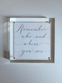 Remember who you are (gray), print