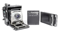 Image 1 of Graflex Crown Graphic 4X5 Camera w/ 135mm F4.7 lens + film + holders 1844
