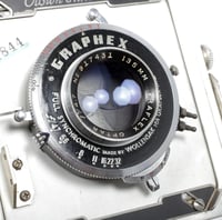 Image 8 of Graflex Crown Graphic 4X5 Camera w/ 135mm F4.7 lens + film + holders 1844