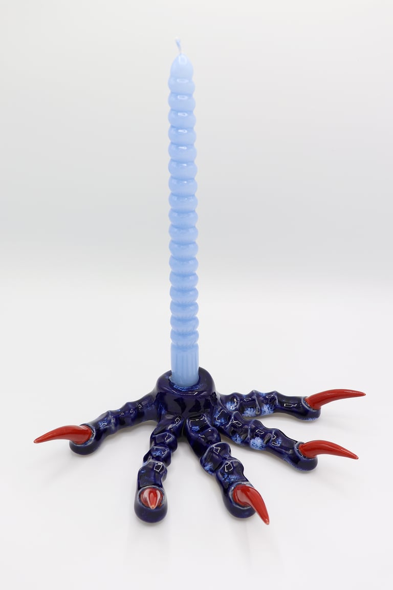 Candlestick Paw — Cobalt Blue