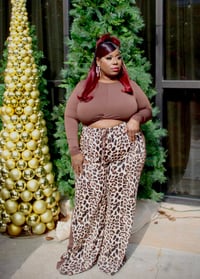 Image 2 of Wildest Curves Pants Set(Brown)