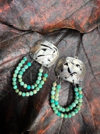 Image 2 of Boho Turquoise Earrings