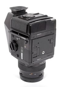 Image 8 of Bronica GS-1 6X7 camera + prism + 100mm F3.5 PG lens and 120 roll film back #1839