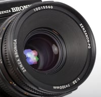 Image 10 of Bronica GS-1 6X7 camera + prism + 100mm F3.5 PG lens and 120 roll film back #1839