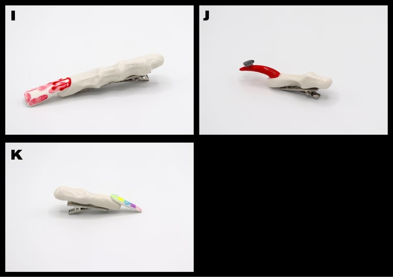 Porcelain Finger Hair Clip X Chloé Momi Image 4