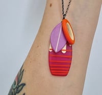 Image 2 of NEW drip style magenta necklace