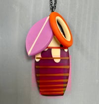 Image 3 of NEW drip style magenta necklace