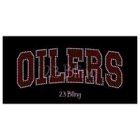 Image 4 of OILERS 2 Color Spangle Transfers