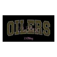 Image 2 of OILERS 2 Color Spangle Transfers