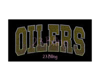 Image 1 of OILERS 2 Color Spangle Transfers