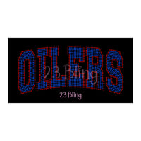 Image 9 of OILERS 2 Color Spangle Transfers