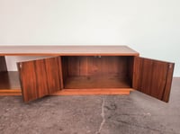 Image 3 of Mid-Century Walnut Coffee Table with Cabinet