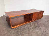 Image 4 of Mid-Century Walnut Coffee Table with Cabinet
