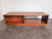 Image 7 of Mid-Century Walnut Coffee Table with Cabinet