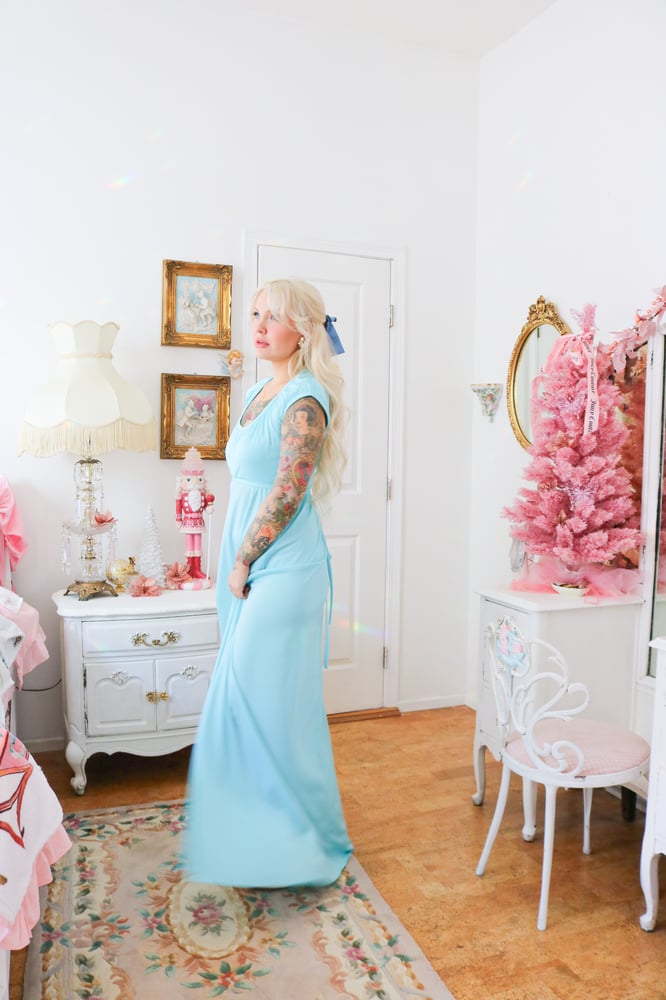 Image of Vintage 1970s House of Bianchi "Wendy Darling" Dress (Small)