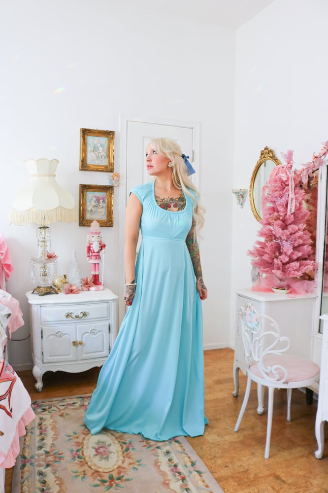 Image of Vintage 1970s House of Bianchi "Wendy Darling" Dress (Small)