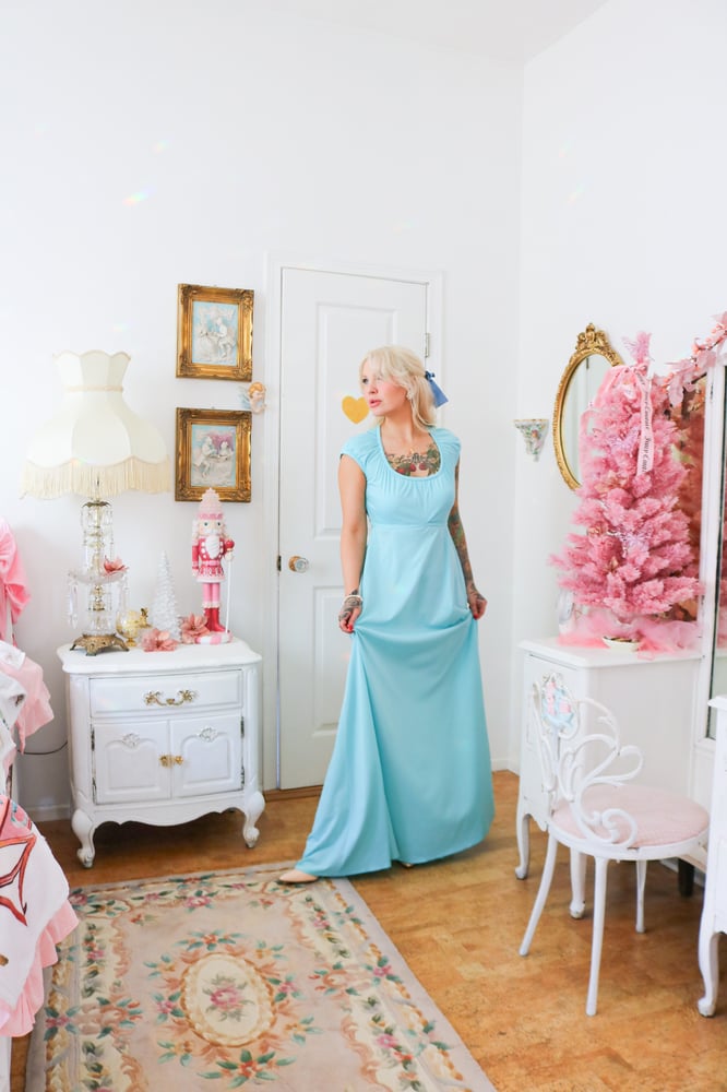 Image of Vintage 1970s House of Bianchi "Wendy Darling" Dress (Small)