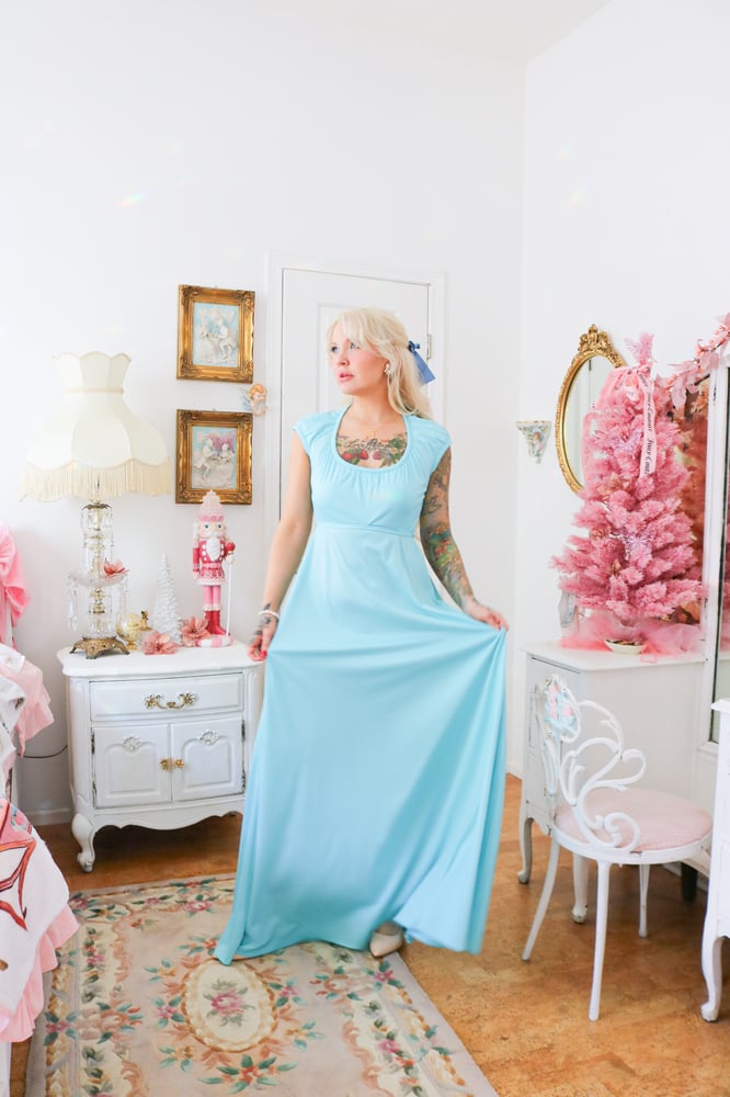 Image of Vintage 1970s House of Bianchi "Wendy Darling" Dress (Small)