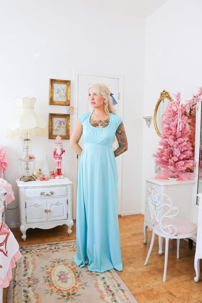 Image of Vintage 1970s House of Bianchi "Wendy Darling" Dress (Small)