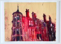 Image 3 of Tenements, Corner of Hyndland Road and North Gardner Street - Fine Art Giclee Print 