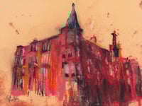 Image 2 of Tenements, Clarence Drive  -  Fine Art Giclee Print 