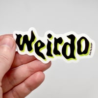Image 3 of Weirdo Clear Vinyl Sticker