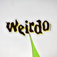 Image 1 of Weirdo Clear Vinyl Sticker