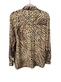 Image 2 of Studio Animal Print Silk Size L Button-Up