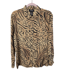 Image 1 of Studio Animal Print Silk Size L Button-Up