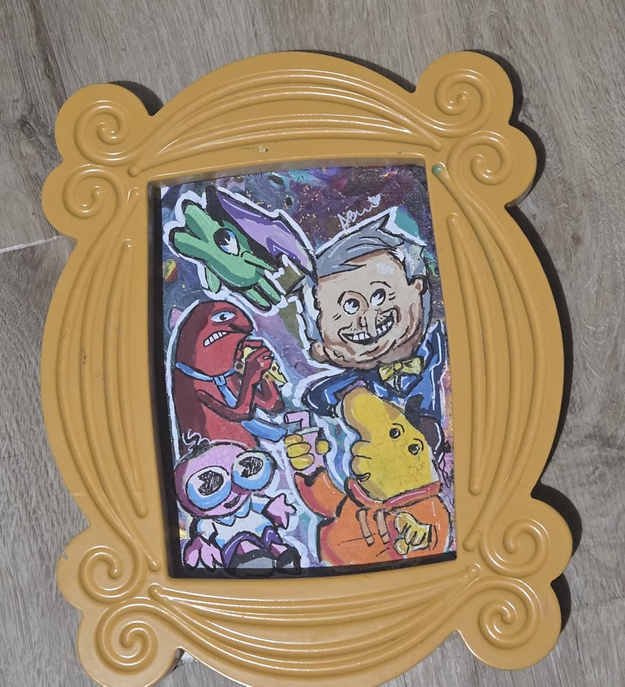 Image of Smiling Friends Painting