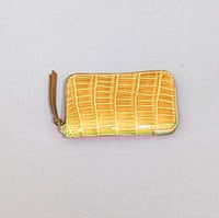 Image 1 of ZIPPER WALLET - SESAME CROCODILE