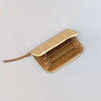 Image 2 of ZIPPER WALLET - SESAME CROCODILE