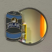 Image 3 of Stained glass seltzer suncatcher and mirror