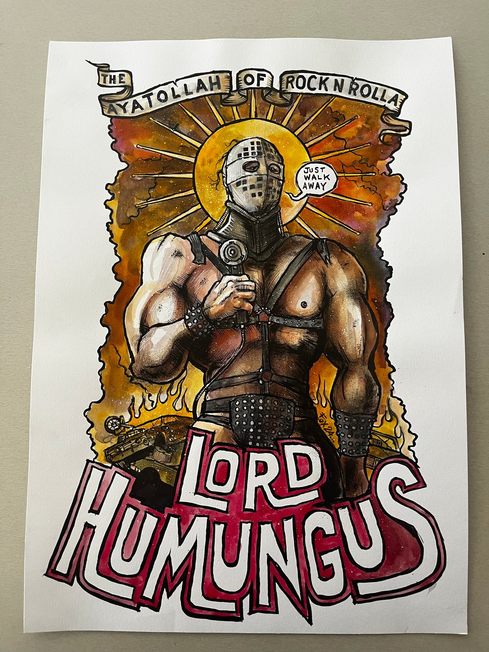 Image of Lord Humungus original illustration