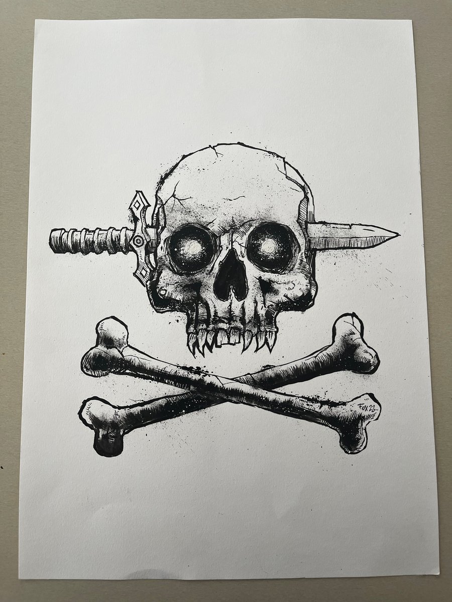 Image of TNPF "We're Gonna Die" 7"  original illustration