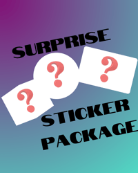 Surprise sticker package